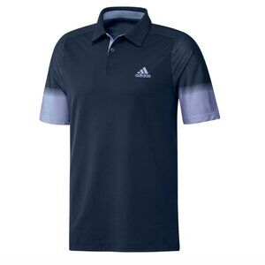 NWT Adidas Pebble Beach HEAT.RDY Short Sleeve Polo Shirt Tennis Golf Navy Tee